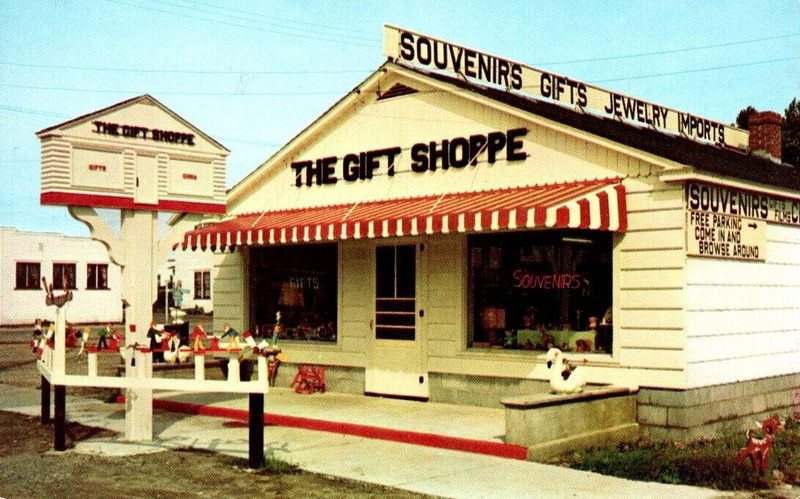 The Gift Shop (Gift Shoppe) - 1953 Postcard